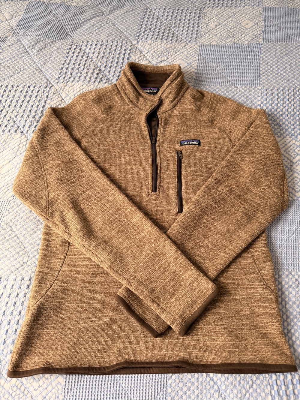 Patagonia Men's Zip-Up Sweater in Brown
